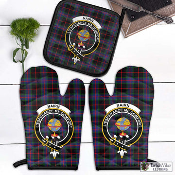 Nairn Tartan Combo Oven Mitt & Pot-Holder with Family Crest - Tartan Vibes Clothing