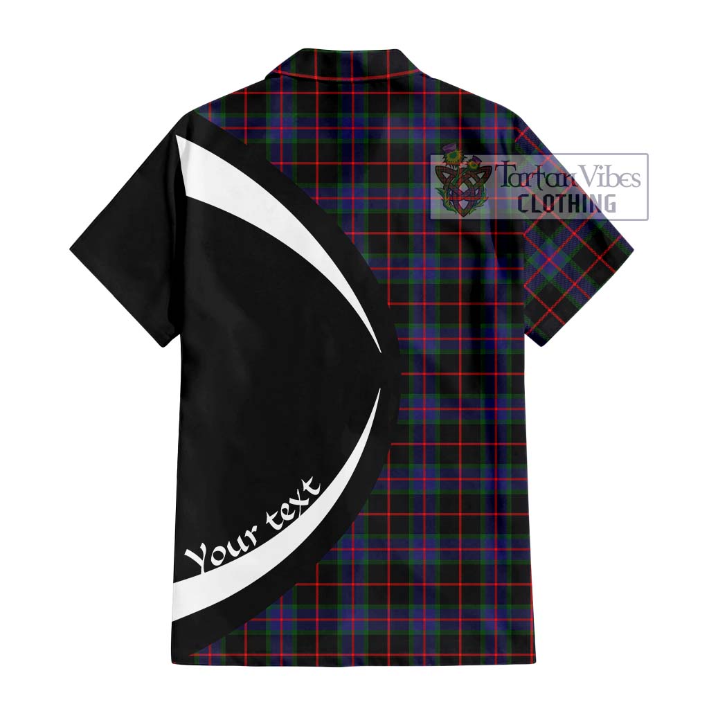 Nairn Tartan Hawaiian Shirt with Family Crest Circle Style - Tartan Vibes Clothing