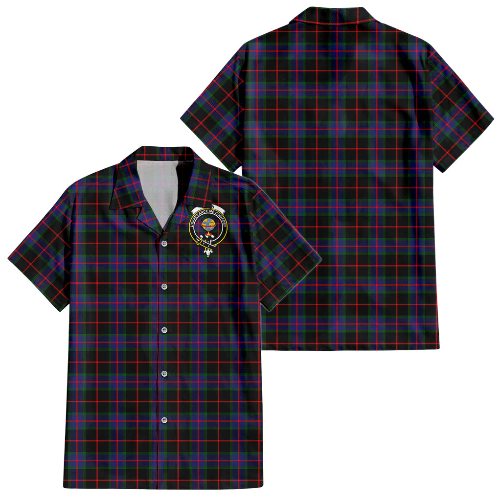 Nairn Tartan Hawaiian Shirt with Family Crest - Tartan Vibes Clothing