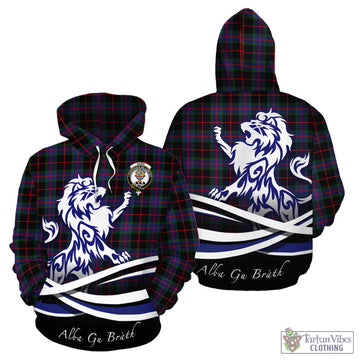 Nairn Tartan Hoodie with Alba Gu Brath Regal Lion Emblem - Tartan Vibes Clothing
