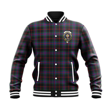 Nairn Tartan Baseball Jacket with Family Crest - Tartan Vibes Clothing