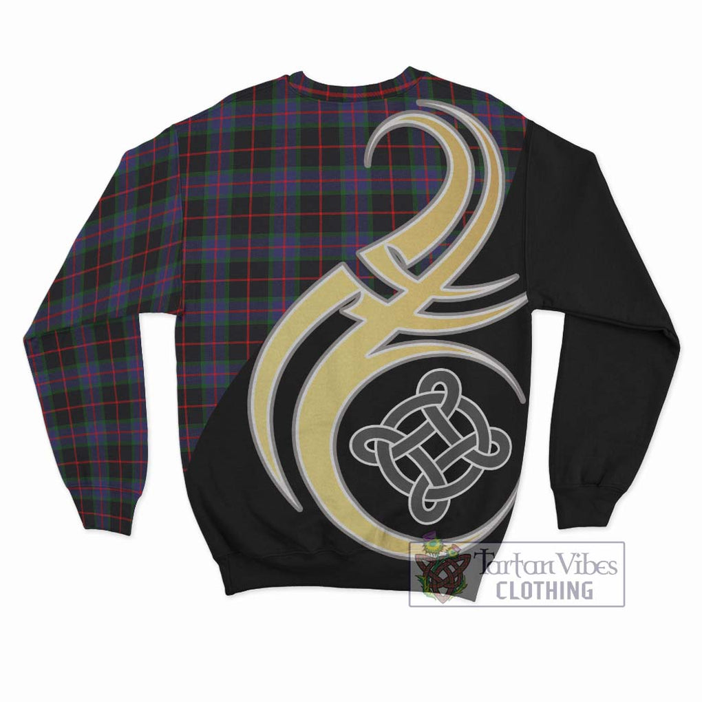 Nairn Tartan Sweatshirt with Family Crest and Celtic Symbol Style - Tartan Vibes Clothing