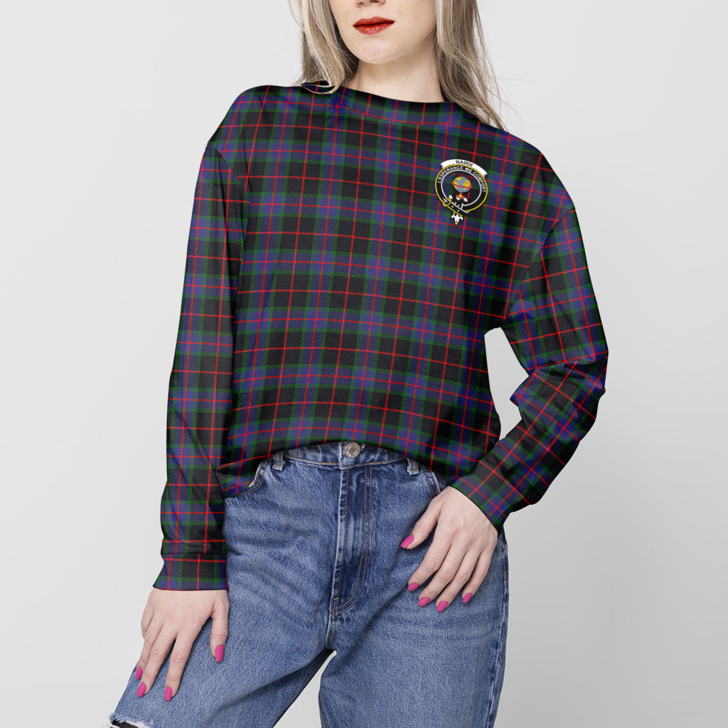Nairn Tartan Sweatshirt with Family Crest - Tartan Vibes Clothing