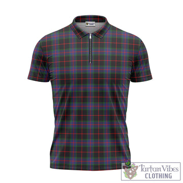 Nairn Tartan Zipper Polo Shirt - Tartan Vibes Clothing