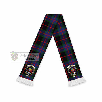 Tartan Vibes Clothing Nairn Tartan Ruffneck Scarf with Family Crest