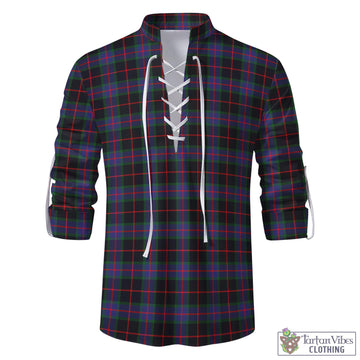 Nairn Tartan Men's Scottish Traditional Jacobite Ghillie Kilt Shirt - Tartan Vibes Clothing