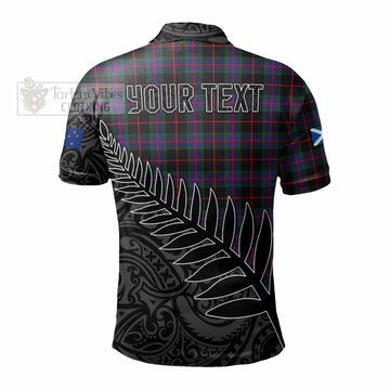 Nairn Crest Tartan Polo Shirt with New Zealand Silver Fern Half Style - Tartan Vibes Clothing