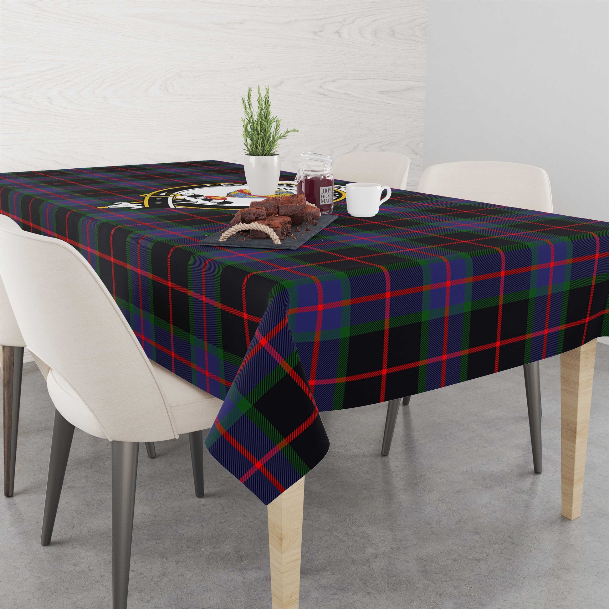 Nairn Tartan Tablecloth with Family Crest M 39.4"x59"(100x150cm) - Tartan Vibes Clothing