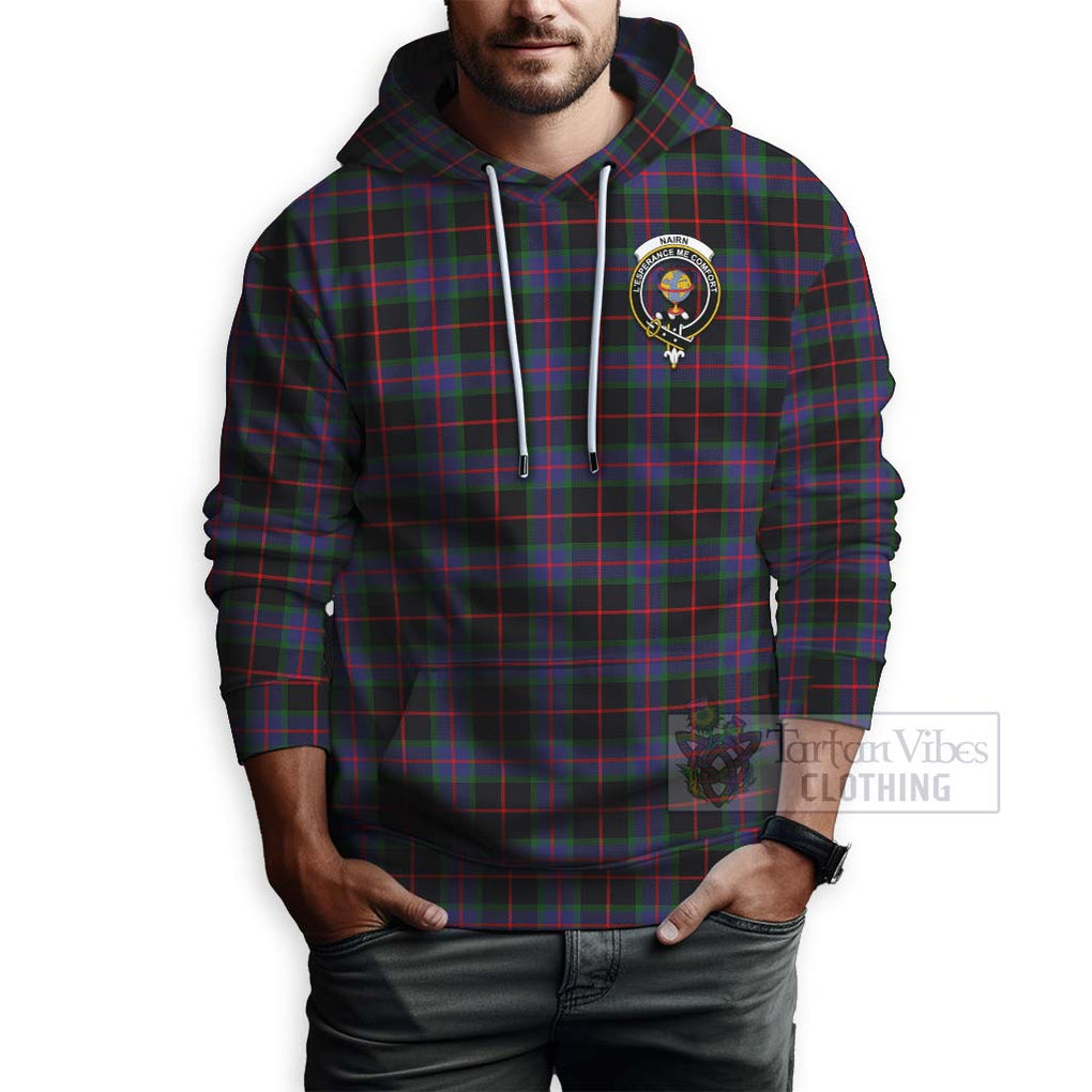 Nairn Tartan Hoodie with Family Crest Celtic Skull Style - Tartan Vibes Clothing