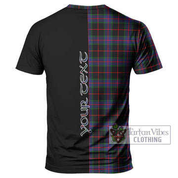 Nairn Tartan T-Shirt with Family Crest and Half Of Me Style - Tartan Vibes Clothing