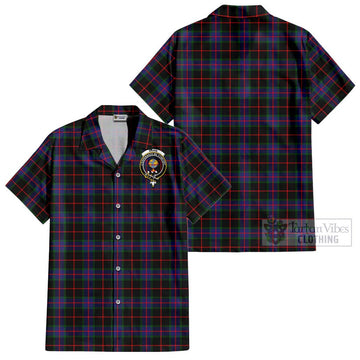 Nairn Tartan Cotton Hawaiian Shirt with Family Crest - Tartan Vibes Clothing