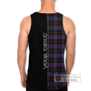Nairn Tartan Men's Tank Top with Family Crest and Half Of Me Style - Tartan Vibes Clothing