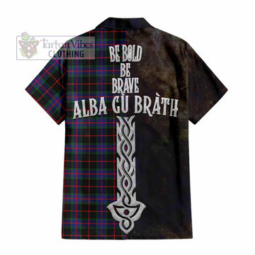 Nairn Tartan Family Crest Hawaiian Shirt Alba Gu Brath Be Brave Lion Ancient Style - Tartan Vibes Clothing