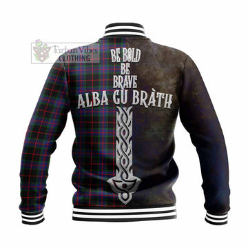 Nairn Tartan Family Crest Baseball Jacket Alba Gu Brath Be Brave Lion Ancient Style - Tartan Vibes Clothing