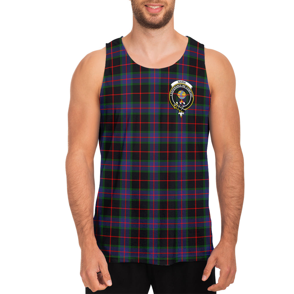 Nairn Tartan Mens Tank Top with Family Crest - Tartan Vibes Clothing