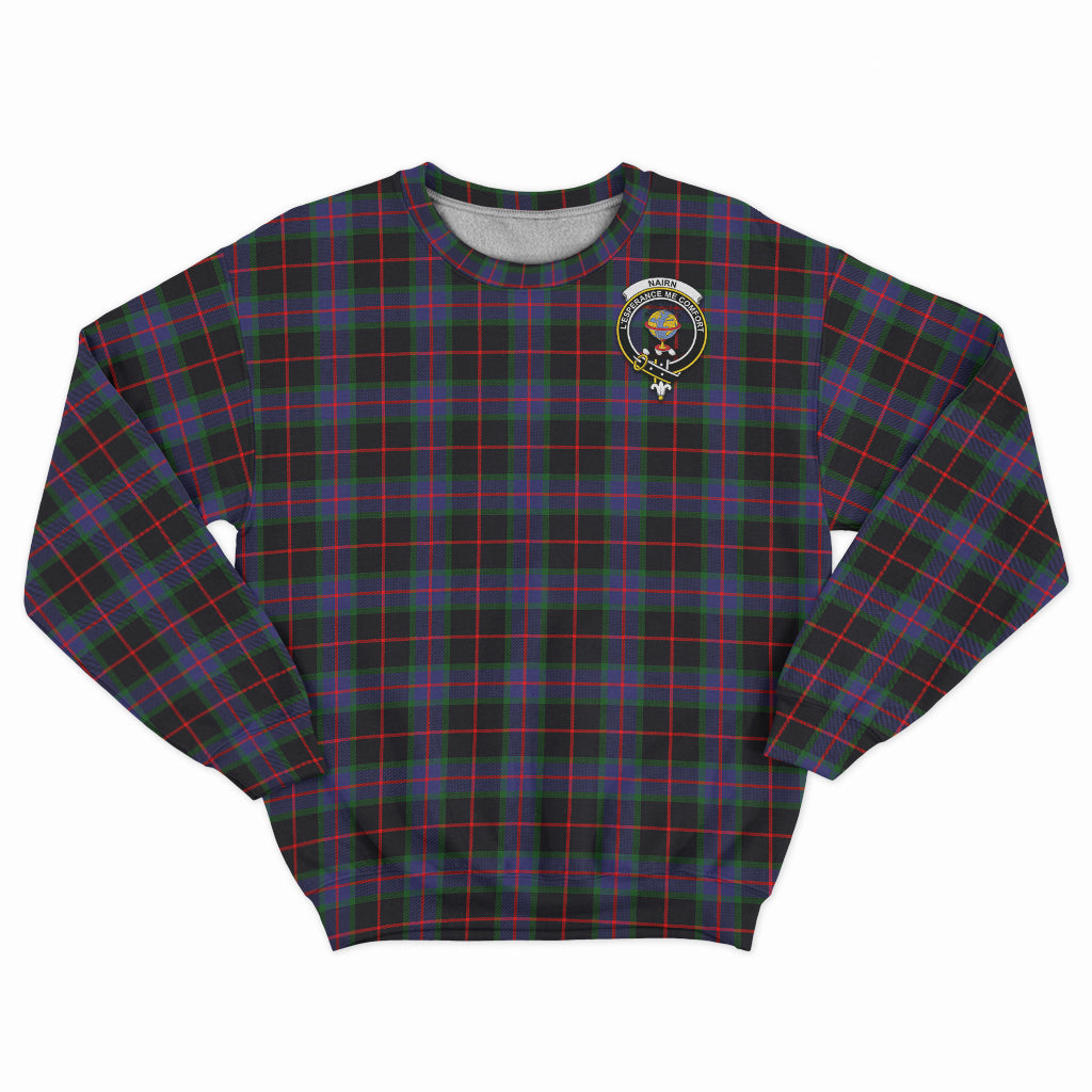 Nairn Tartan Sweatshirt with Family Crest - Tartan Vibes Clothing