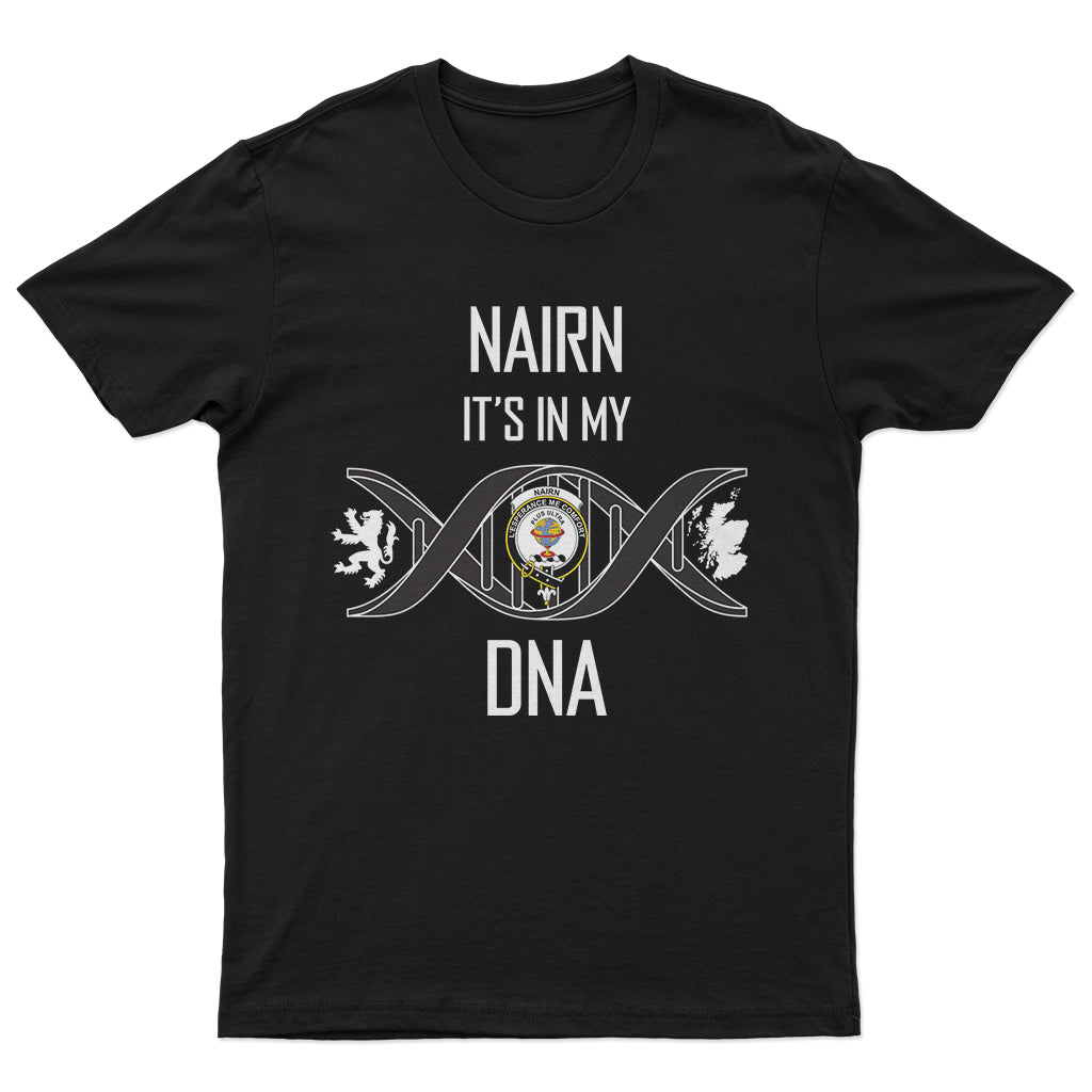 Nairn Family Crest DNA In Me Mens Cotton T Shirt - 2D-tartanvibesclothing