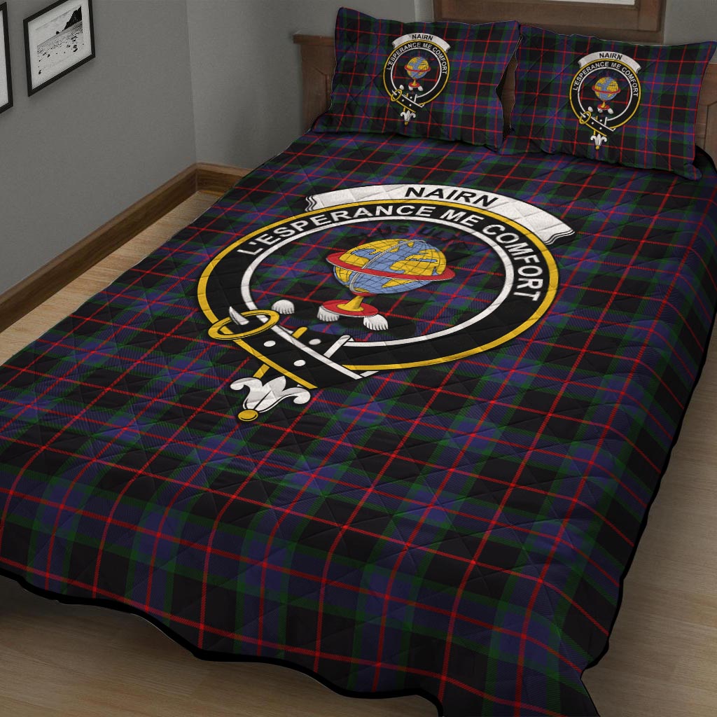 Nairn Tartan Quilt Bed Set with Family Crest - Tartan Vibes Clothing