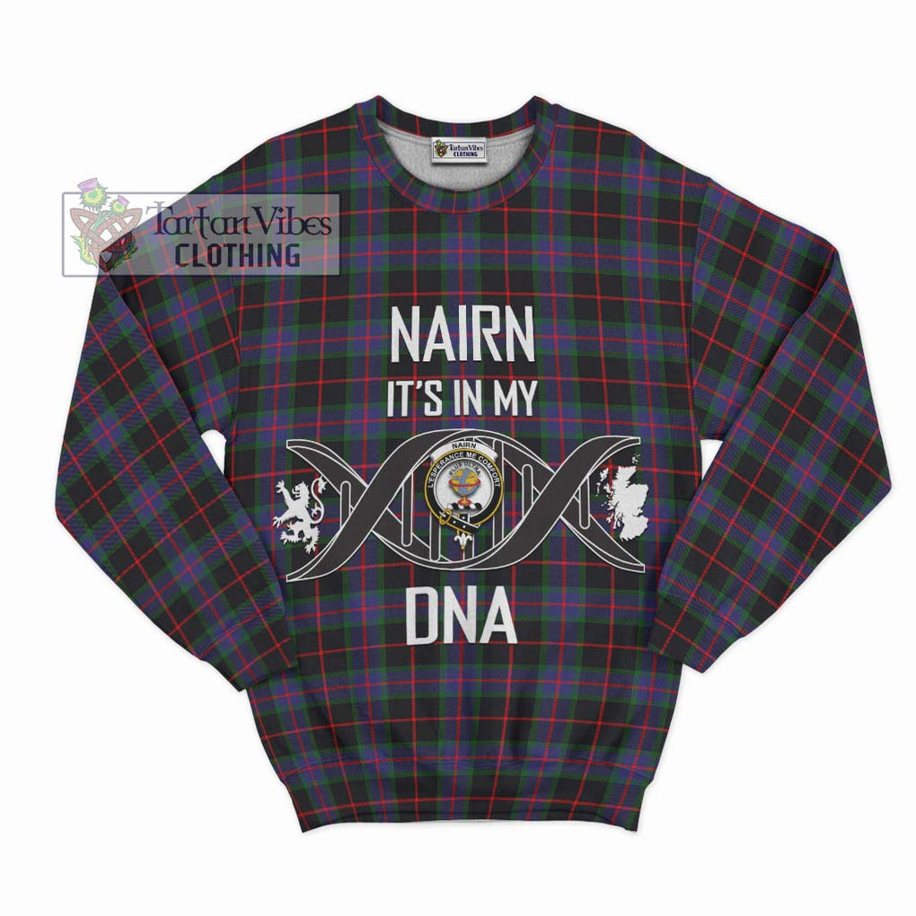 Nairn Tartan Sweatshirt with Family Crest DNA In Me Style - Tartan Vibes Clothing