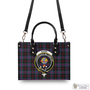 Nairn Tartan Luxury Leather Handbags with Family Crest - Tartan Vibes Clothing