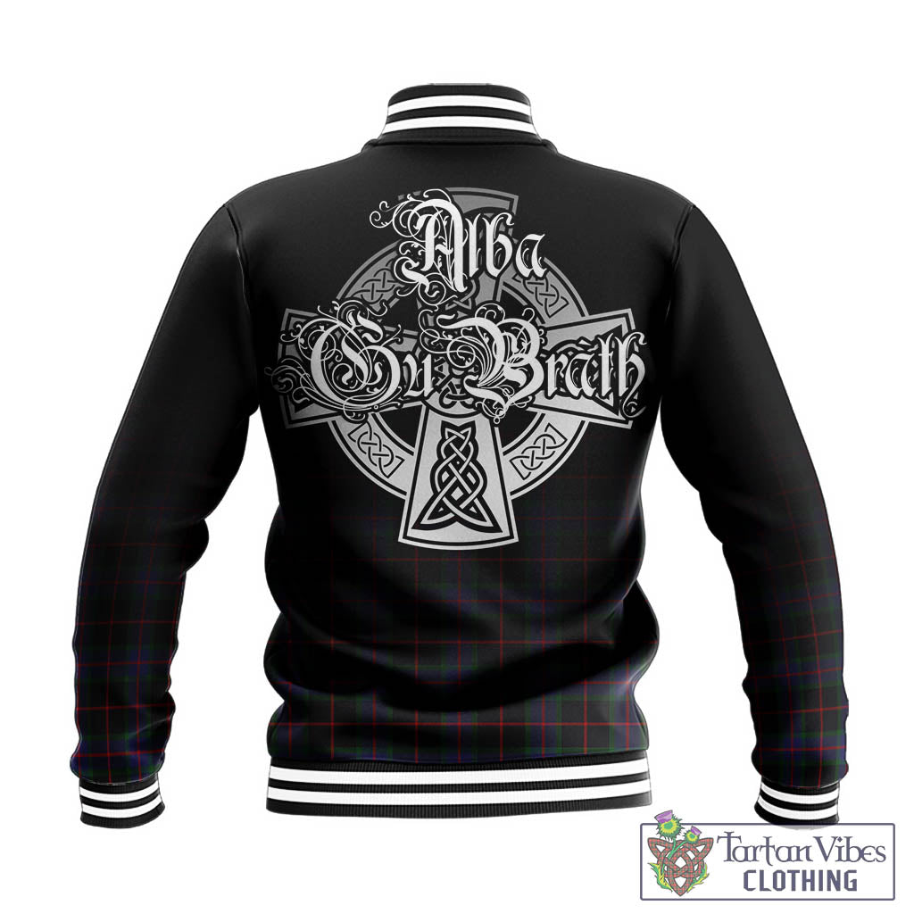 Nairn Tartan Baseball Jacket Featuring Alba Gu Brath Family Crest Celtic Inspired - Tartan Vibes Clothing