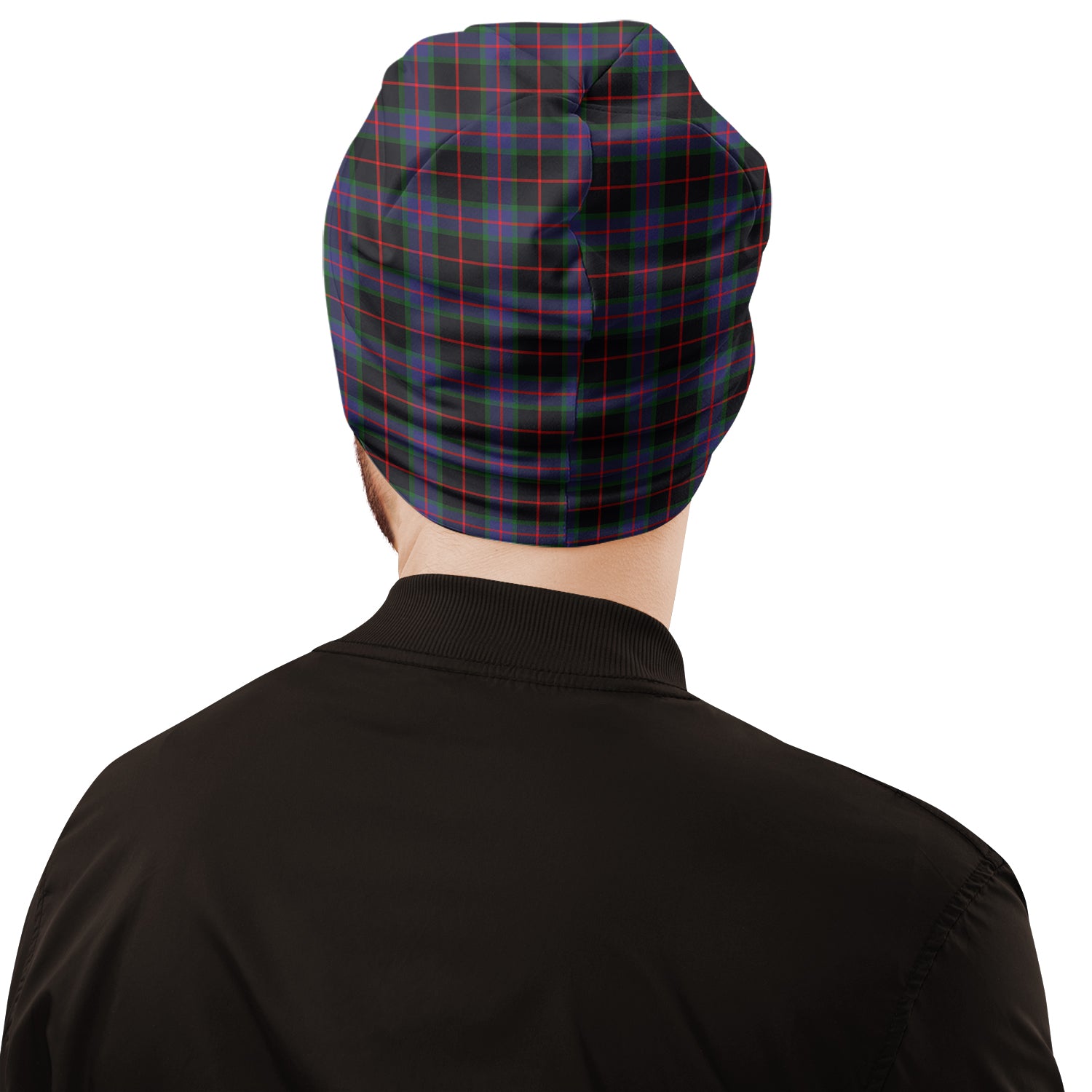 Nairn Tartan Beanies Hat with Family Crest - Tartan Vibes Clothing
