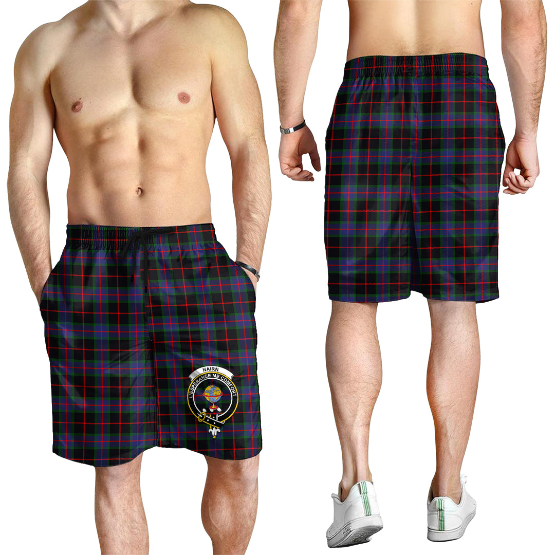 Nairn Tartan Mens Shorts with Family Crest - Tartan Vibes Clothing