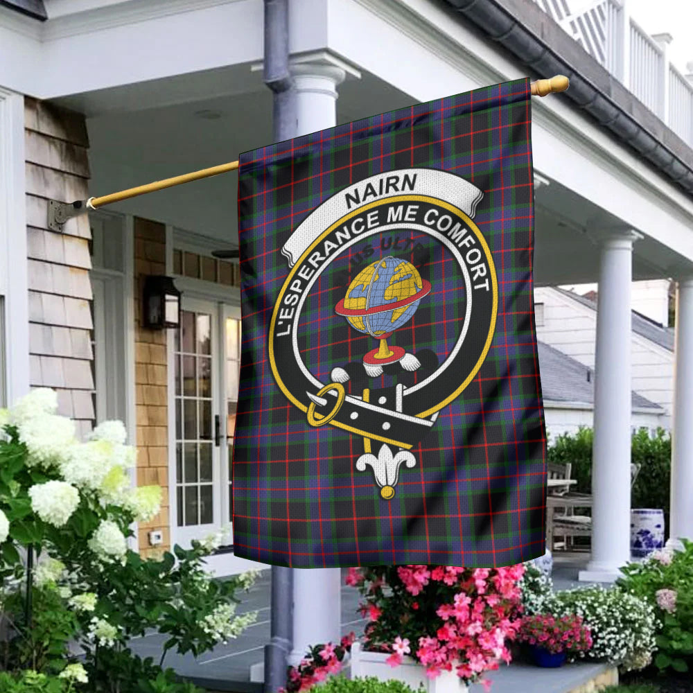 Nairn Tartan Flag with Family Crest - Tartan Vibes Clothing