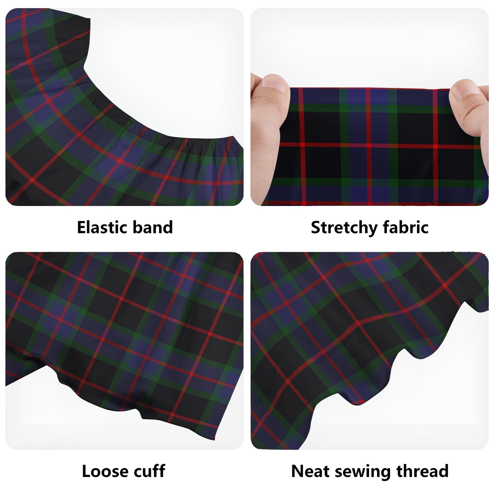 Nairn Tartan Off Shoulder Long Dress - Tartan Vibes Clothing