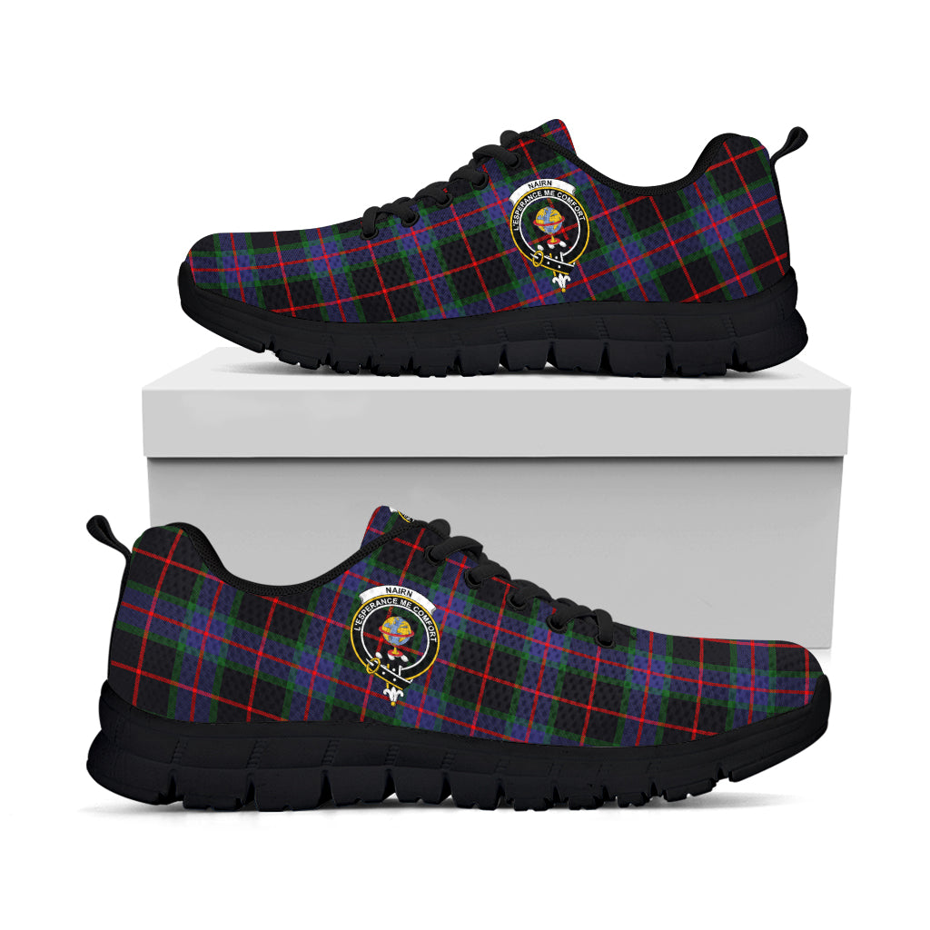 Nairn Tartan Sneakers with Family Crest - Tartan Vibes Clothing