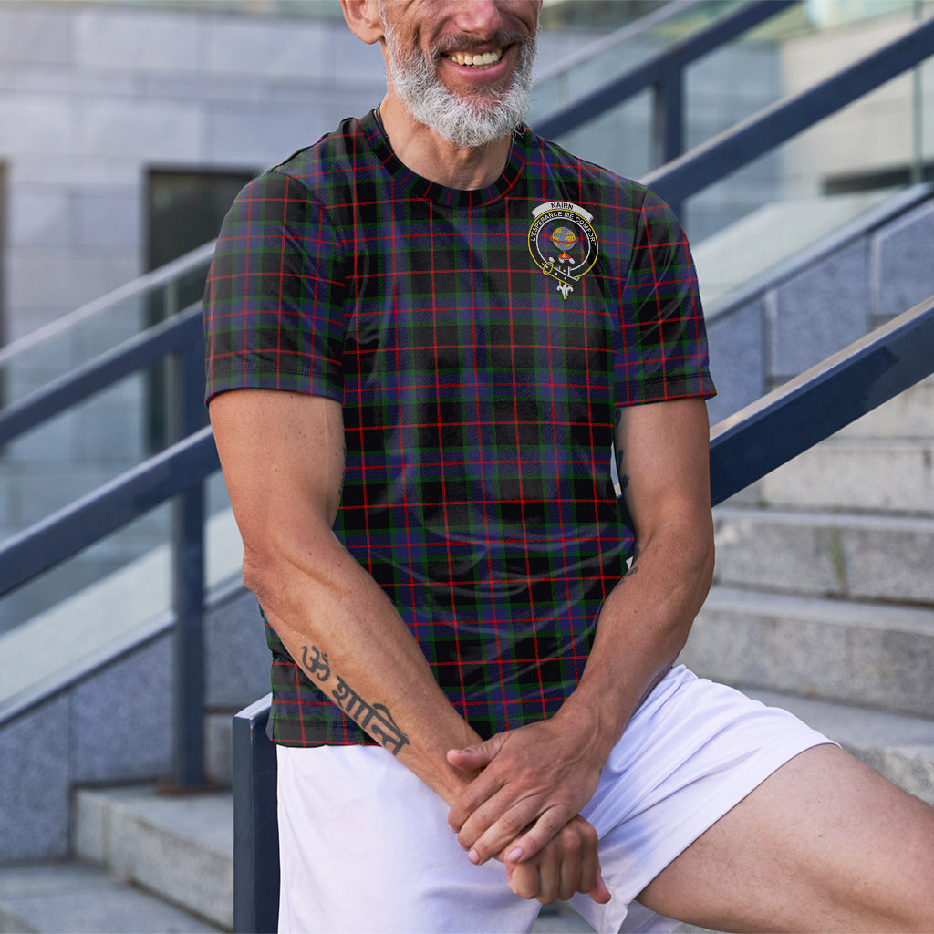 Nairn Tartan T-Shirt with Family Crest - Tartan Vibes Clothing