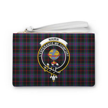 Tartan Vibes Clothing Nairn Family Crest Tartan Clutch Bag