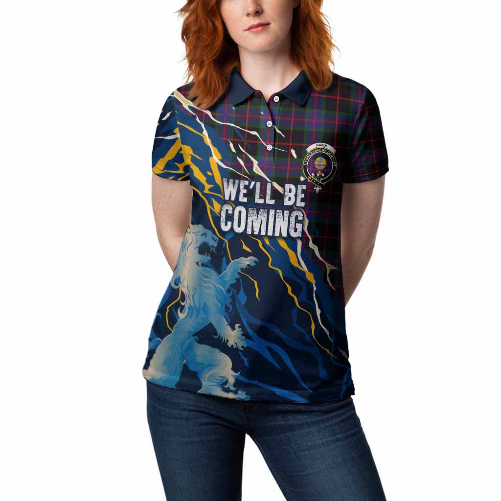 Nairn Scotland Tartan Women Polo Shirt WC2026 Football - We'll Be Coming