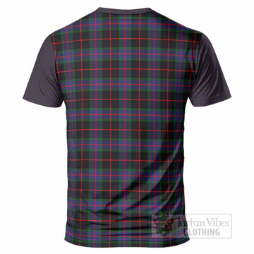 Nairn Tartan Accent T-Shirt with Family Crest