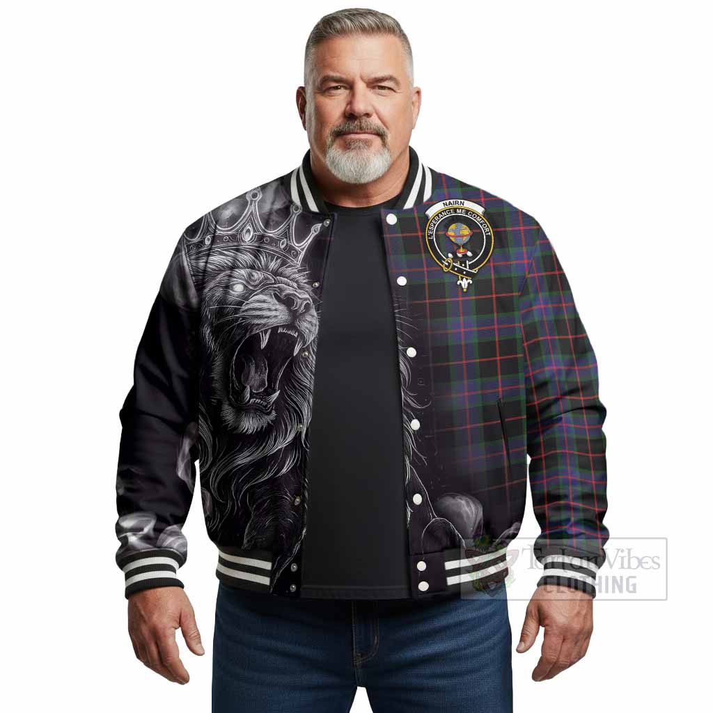 Nairn Tartan Baseball Jacket Roaring Lion Heritage