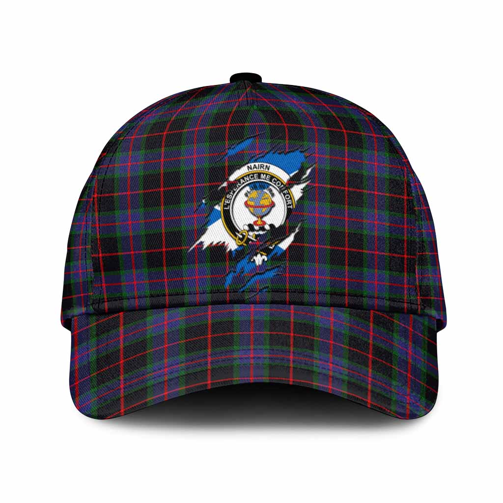 Nairn Tartan Classic Cap with Family Crest In Me Style