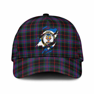 Nairn Tartan Classic Cap with Family Crest In Me Style