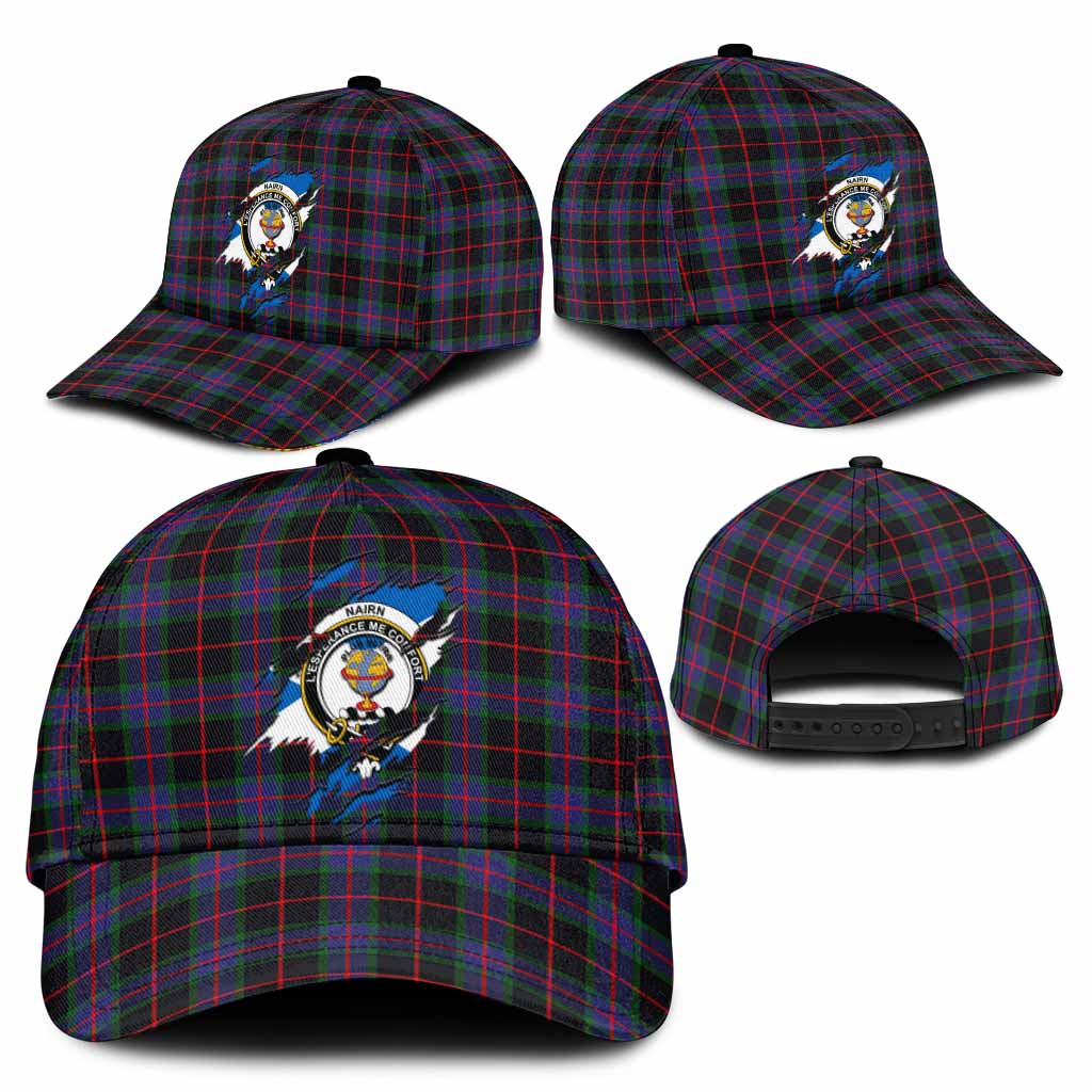 Nairn Tartan Classic Cap with Family Crest In Me Style