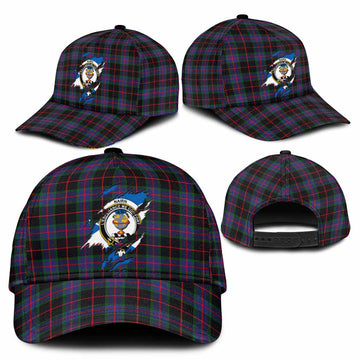 Nairn Tartan Classic Cap with Family Crest In Me Style