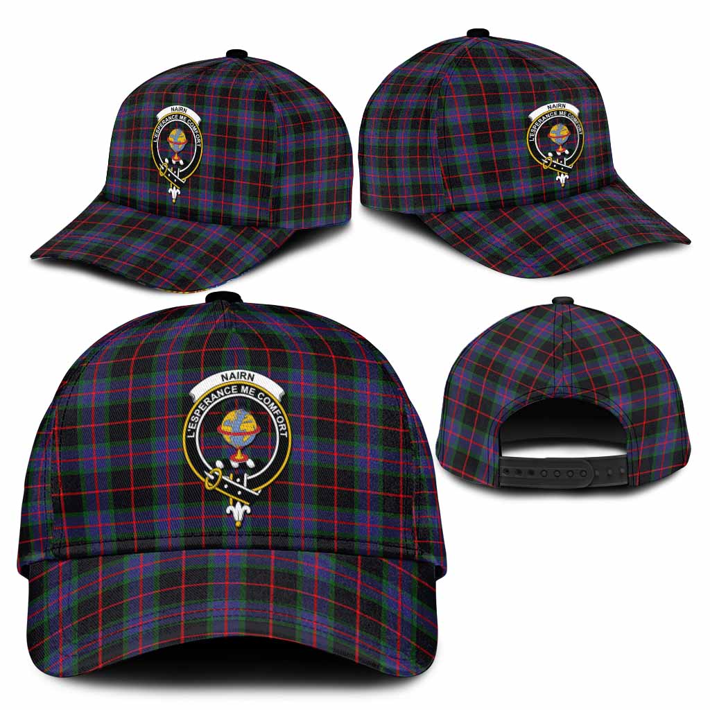 Nairn Tartan Classic Cap with Family Crest