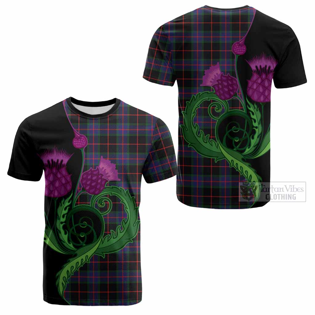 Nairn Tartan Cotton T-shirt Traditional Scottish Thistle