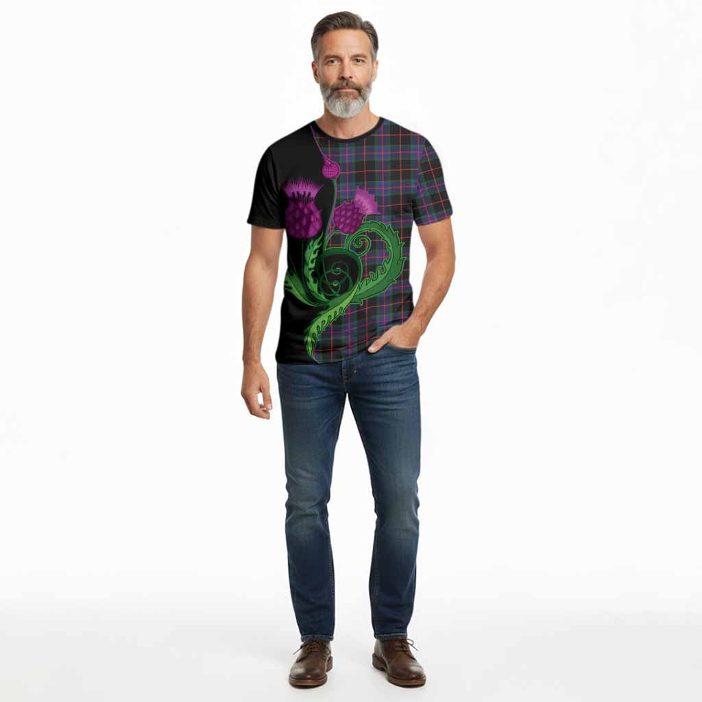 Nairn Tartan Cotton T-shirt Traditional Scottish Thistle