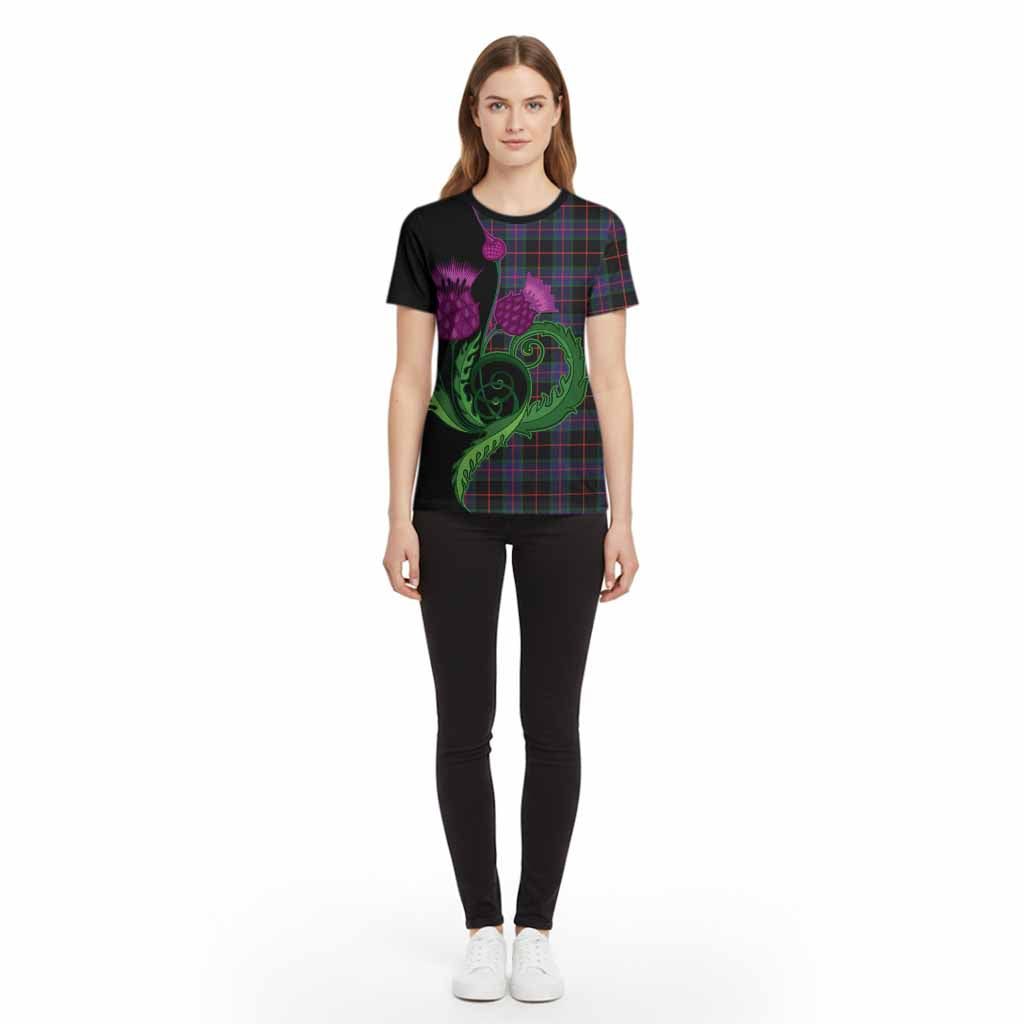 Nairn Tartan Cotton T-shirt Traditional Scottish Thistle