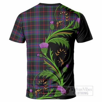 Nairn Tartan Crest T-Shirt Scottish Thistle Pride Heritage Art