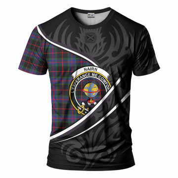 Nairn Tartan Family Crest T-shirt Celtic Scottish Thistle Floral - Tartan Vibes Clothing