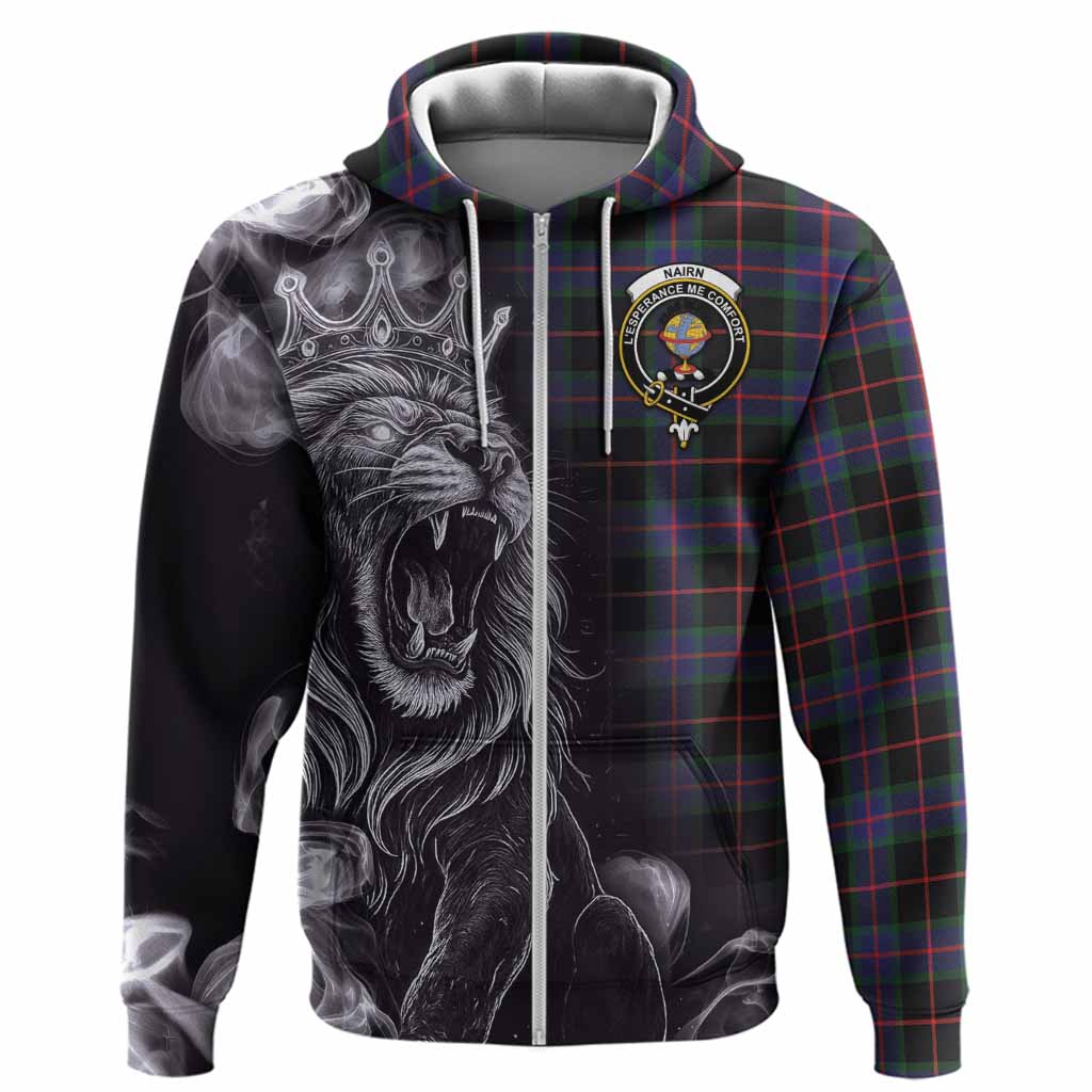Nairn Tartan Hoodie Roaring Lion Heritage