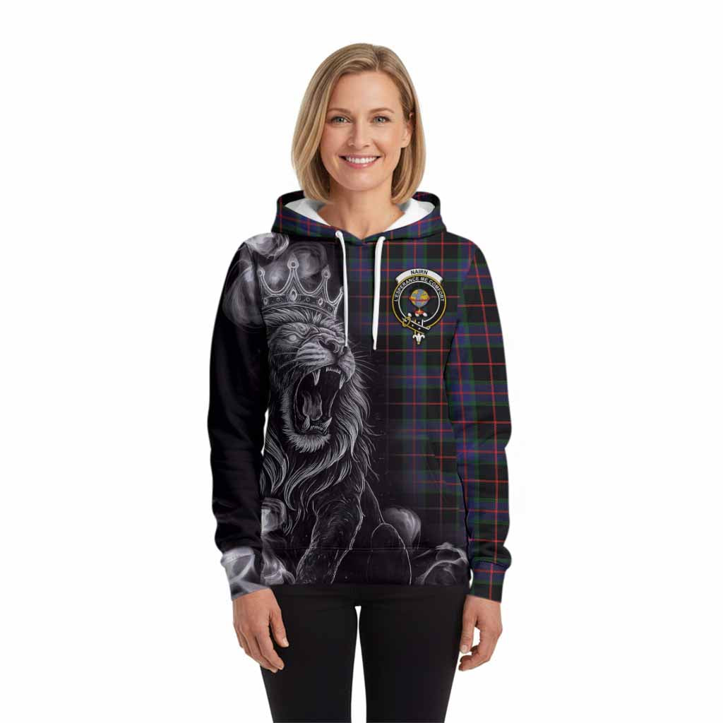 Nairn Tartan Hoodie Roaring Lion Heritage