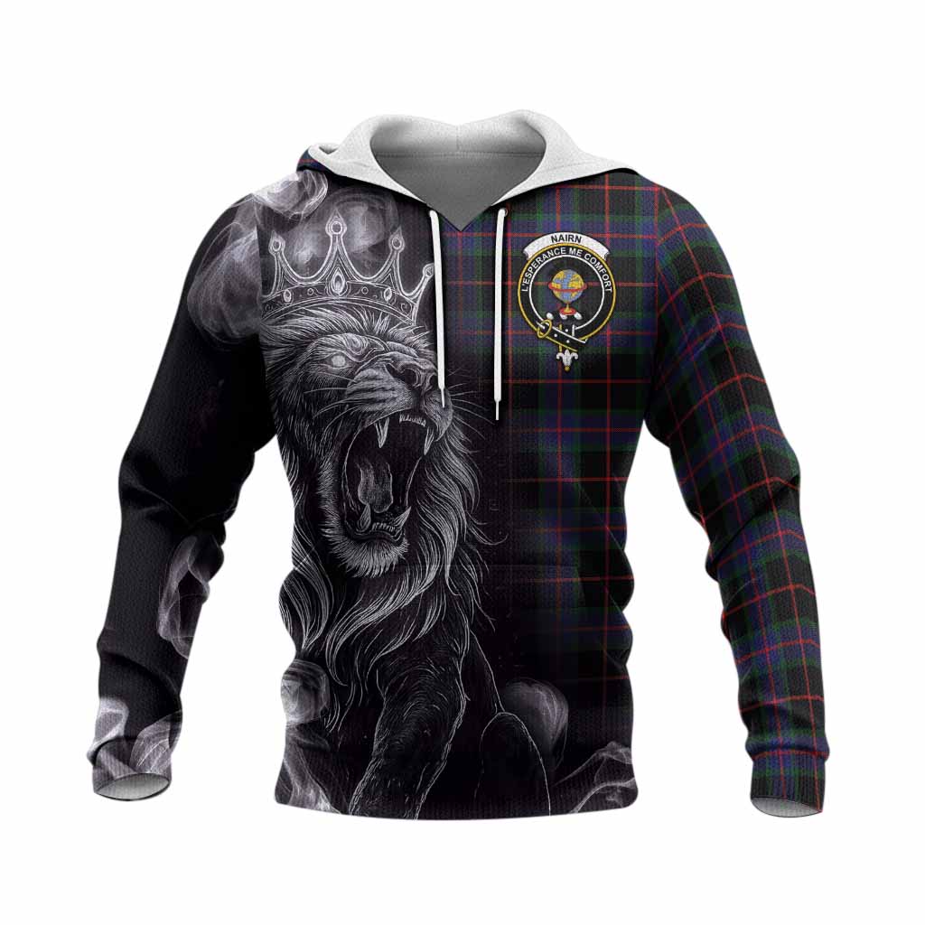 Nairn Tartan Knitted Hoodie Roaring Lion Heritage