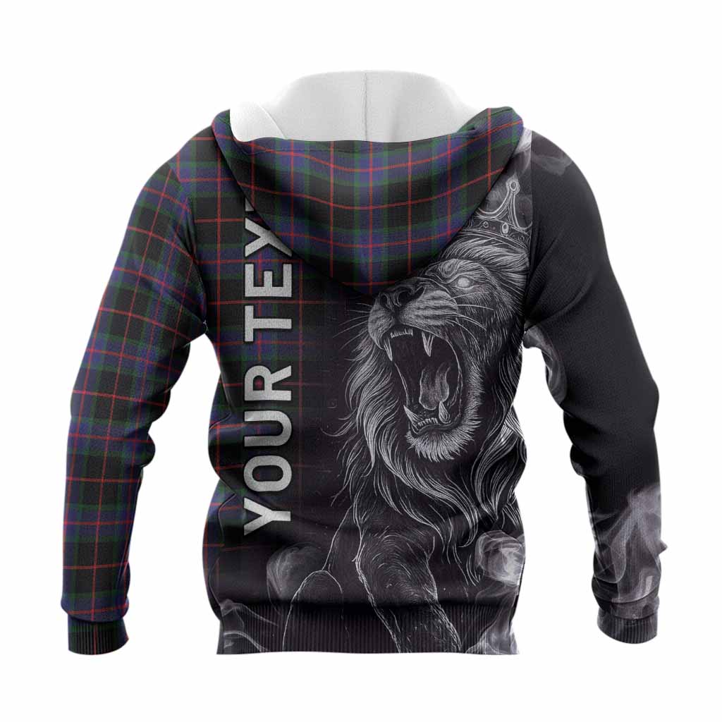 Nairn Tartan Knitted Hoodie Roaring Lion Heritage