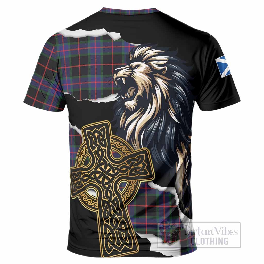 Nairn Tartan Scottish T-Shirt Lion Celtic Heritage